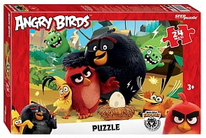 Пазл макси Angry Bird, 24 детали (Степ пазлы, 90055)