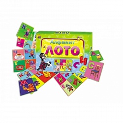 Игра настольная - Лото - Алфавит (Рыжий Кот, ИН-7445) - миниатюра
