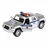 Машина металлическая Бронемашина Полиция, длина 12 см, свет и звук, инерционная  - миниатюра №2