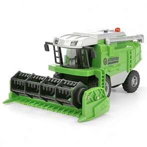 Инерционная модель - Комбайн 22 см, свет, звук, подвижные детали (Технопарк, SB-17-35-OB)