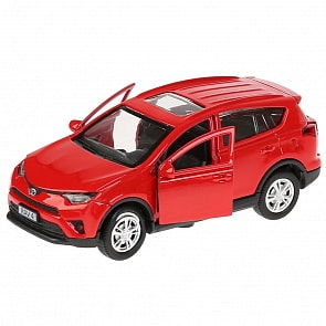 Металлическая инерционная машина - Toyota Rav4, красный, длина 12 см (Технопарк, RAV4-RD)