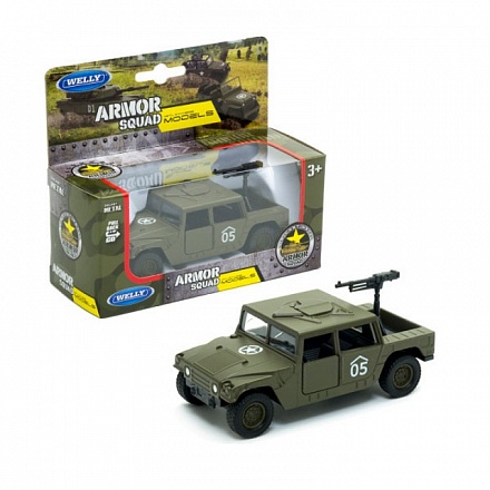 Игрушка военный автомобиль с пулеметом Armor squad 