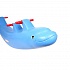 Детские напольные качели Дельфин для дома и улицы для трех детей, голубой  - миниатюра №6