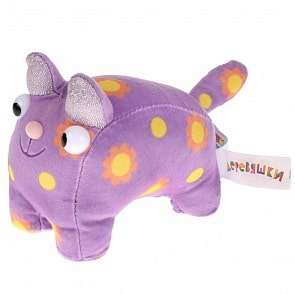 Игрушка мягкая из серии Деревяшки - Кошечка Мяу, 15 см, музыкальный чип (Мульти-пульти, V92673-15)