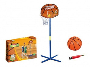 Баскетбольная стойка с мячом (1toy, Т10010)