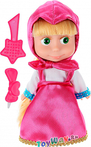 Интерактивная кукла Маша из мультфильма Маша и Медведь, 15 см. (Карапуз, 83030Xsim)