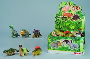 Мягкие динозавры, 10 см (Simba, 4340721)