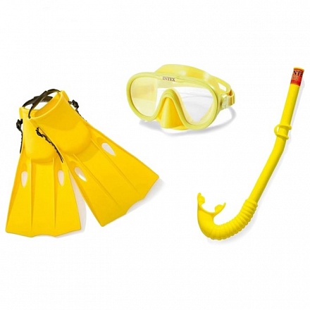 Набор для подводного плавания - Искатель приключений, маска, трубка, ласты 