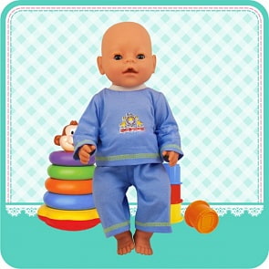 Комплект одежды для куклы ростом 40-42 см — кофточка и бриджи (Карапуз, OTF-41-RU-HKsim)