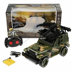 Джип на р/у военный с фигуркой 3699-P5 (B1720825) (ассортимент)