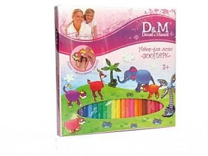 Набор для лепки Зоопарк (Docha&Mama, 35610)