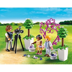 Игровой набор – Фотограф и дети с цветами (Playmobil, 9230pm) - миниатюра