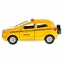 Машина металлическая Ford Ecosport такси 12 см, открываются двери, инерционная  - миниатюра №2