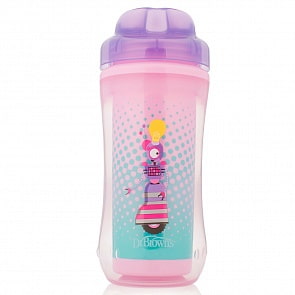 Чашка-термос 300 мл, без носика, 12+ месяцев, фиолетовая (DrBrowns, TC01013)