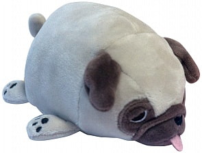 Мягкая игрушка - Собака мопс светло-коричневый, 13 см (ABtoys, M2005)