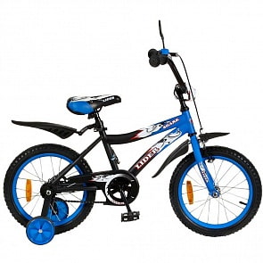 Двухколесный велосипед Lider shark, диаметр колес 16 дюймов, синий/черный (Velolider, 5527RT)