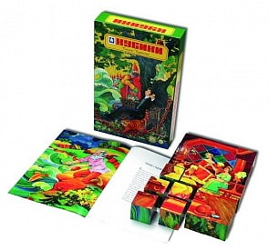 Кубики деревянные Сказки Пушкина (Новое Поколение, 111096)