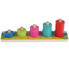 Игрушка деревянная из серии Три кота сортер Учимся считать (Буратино, 1007-CATS)