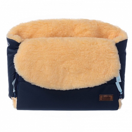 Муфта меховая для коляски Nuovita Vichingo Pesco Blu scuro/Темно-синий 