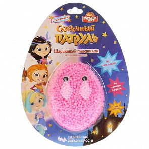 Шариковый пластилин Сказочный патруль с блестками пол-яйца 4,5 г на блистере (MultiArt, QIA-BL-SP2) (ассортимент)