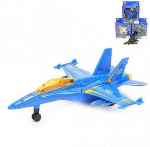 Самолет металлический инерционный - Aircraft (Наша Игрушка, DS839) 