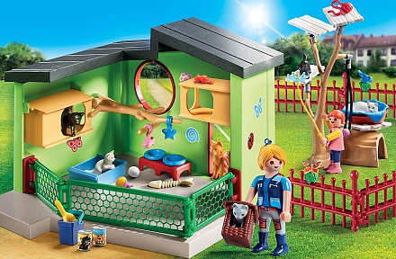 Конструктор Playmobil Отель для животных: Пансион для кошек 