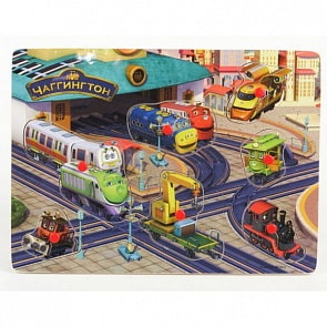 Деревянная рамка-вкладыш «Chuggington» («Чаггинтон») (Играем вместе, RV-2921-CHUGsim)