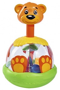 Игрушка-погремушка - Медведь с шарами в животе, 20 см (Simba, 4017672) 