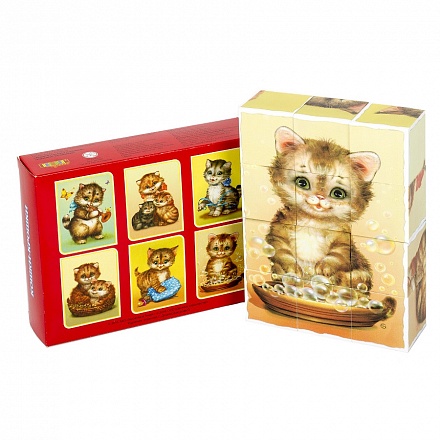 Кубики – Кошки-крошки, 12 штук 