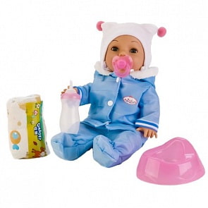 Пупс - Карапуз, 35 см с аксессуарами, 3 функции (Карапуз, 20812W-RUГолsim)