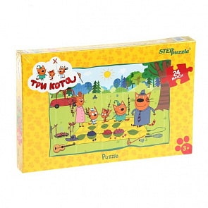 Макси-пазл для малышей - Три кота, 24 элемента (Step Puzzle, 90033sim)
