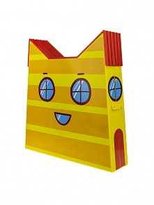 Игровой набор Три кота – Раскладной дом, 6 комнат, 14 предметов, 1 фигурка-сюрприз (1toy, Т19825)