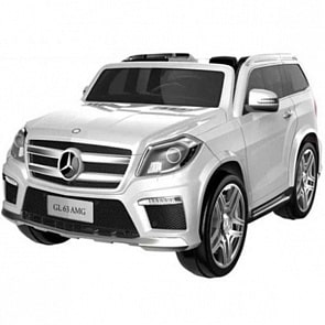 Машина на аккумуляторе – Mercedes-Benz Gl63, белый, свет и звук (ST00035-WHsim)
