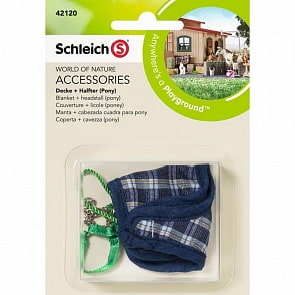 Попона и недоуздок для пони (Schleich, 42120)