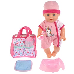 Интерактивный пупс, пьет и писает, с аксессуарами (YL1724A) - миниатюра