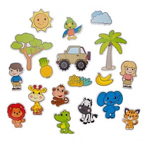 Набор стикеров для купания - Сафари (Жирафики, 939614)