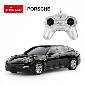 Машина р/у 1:24 - Porsche Panamera, цвет черный (Rastar, 46200B)