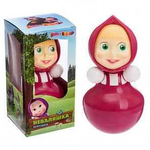  Неваляшка – Маша и Медведь - Маша, 18 см (Котовские неваляшки, 6С-031)