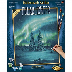 Раскраска по номерам - Северное сияние, 40 х 50 см (Schipper, 9130813) - миниатюра