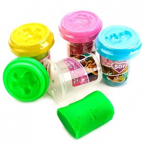 Набор Disney Принцессы - Тесто для лепки, 4 неоновых цвета (Multiart, 450PD-N-PRsim)