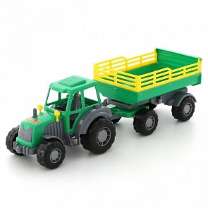 Трактор Мастер, с прицепом №2 (Полесье, 35271) (ассортимент)