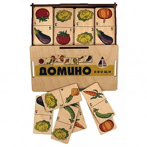 Домино – Овощи, цвет  (Tau Toy, 6201101)