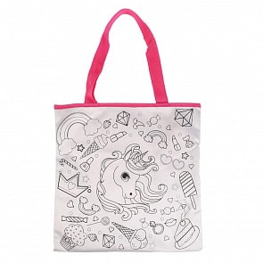 Сумочка для росписи с фломастерами и стразами – Единорог (MultiArt, ST-046-UN)