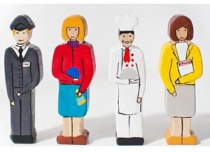 Игровой набор – Профессии, 4 фигурки (Paremo, PD415-07)