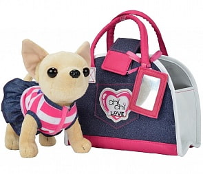 Плюшевая собачка - Чихуахуа. Джинсовый стиль (Simba, 5890599)