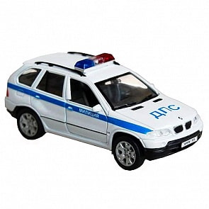 Машинка BMW X5 милиция ДПС, масштаб 1:38 (Welly, 49752R)