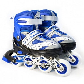 Ролики раздвижные, колеса 6,4х2,4 см, размер 30-33, синие (A30-33BLUEsim)