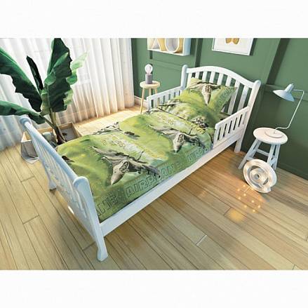 Комплект постельного белья для подростковой кровати Nuovita - Стражи неба, зеленый 