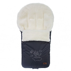 Конверт зимний меховой Nuovita Islanda Bianco Cinereo/Пепельный (Nuovita, NUO-ISLB_2429)