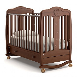 Кровать детская Гандылян К-2006-2 Мишель, орех (Gandylyan, GAN-К2006- 2_орех)